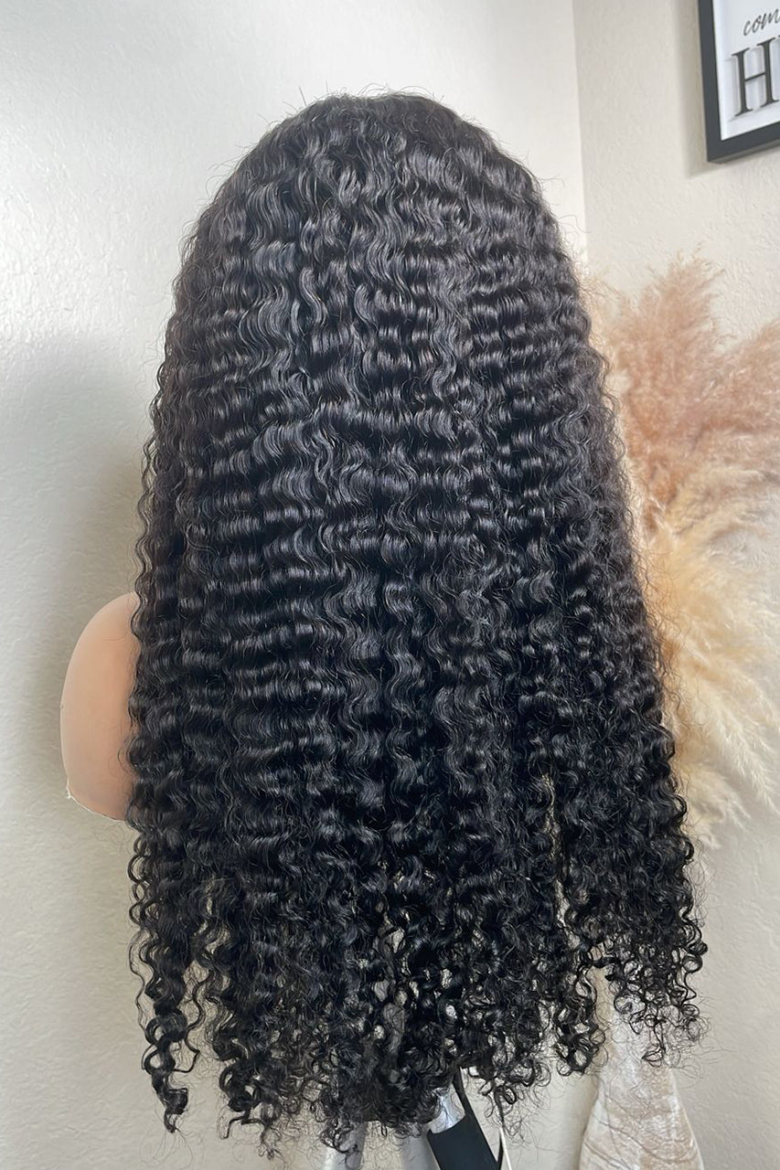 JODY- BURMESE CURLY FRONTAL AND CLOSURE  WIG (250 DENSITY)